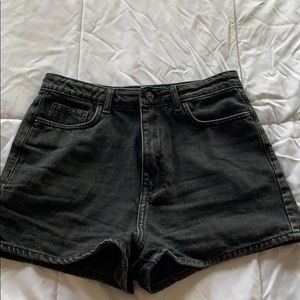 Forever 21 Black High Waisted Jean Shorts